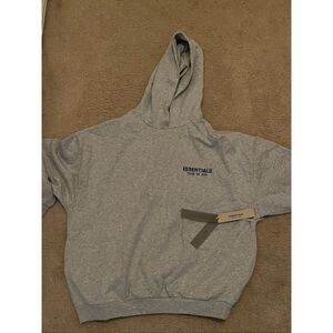 Fear of God Essentials Hoodie – Light Grey – Size L – Brand New w/ Tags